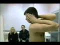 Man turns his head 180 degrees