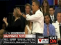 A student Asks Obama about israel's Human Rights violations
