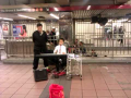 Child playing piano union square 