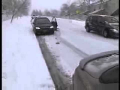Funny Accident Woman Dives out of Car
