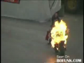 Motorcycle Stunts Done While On Fire
