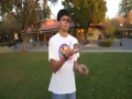 Guy Solves Rubiks Cube While Juggling It